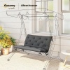 Afbeelding van Outsunny 2-zits bankkussen 100x98x8 cm donkergrijs