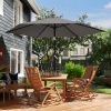 Afbeelding van Outsunny Tuinparasol - Metaal, Polyester - Ø270 x 219H cm - Donkergrijs