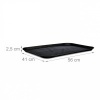Afbeelding van Relaxdays dienblad voor horeca, rechthoekig 56x41 cm, zwart, met opstaande rand
