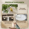 Afbeelding van PawHut Papegaaien Speelplaats met Voederstation en Wielen, Wit