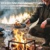 Afbeelding van Outsunny 8-delige camping kookset met anti-verbrandingsgrepen, voor 2 personen, grijs