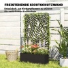 Afbeelding van Outsunny Multifunctionele Tuinbak - Metaal - 61L x 23B x 113H cm - Zwart