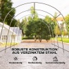 Afbeelding van Outsunny Carport - Gegalvaniseerd staal, PE - 300 x 600 x 266 cm - Donkergrijs