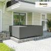 Afbeelding van Outsunny Waterdichte Tuinmeubelhoes, Winddicht en UV-bestendig, Grijs 600D Oxford-stof