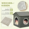 Afbeelding van PawHut kattenhuis met zacht kussen D30-630V00