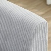 Afbeelding van Homcom 3-zitsbank van polyester - 188L x 80B x 86H cm - Lichtgrijs