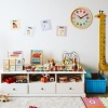 Afbeelding van Kinderklok - Ø 30 cm - Wandklok voor kinderkamer - Met cijfers en kleuren - Leerklok