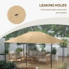 Afbeelding van Outsunny vervangend dak voor pavilion - polyester - khaki