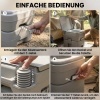 Afbeelding van Outsunny Campingtoilet 20 L Mobiele WC met spoel- en afvalwatertank Grijs