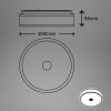 Afbeelding van Briloner Leuchten BLOCK - LED plafondlamp - zwart decoratief - neutraal wit 4000K - Ø38 x 9,5 cm