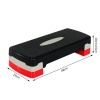 Afbeelding van HOMCOM Verstelbare Aerobic Stepper met Antislip Oppervlak - Rood/Zwart/Grijs 68 x 29 x 15 cm