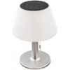 Afbeelding van Solar tafellamp voor buiten, IP44 waterdicht, RVS wit, 10x LED warm wit, 19,5x28 cm