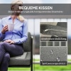 Afbeelding van Outsunny Weerbestendige polyrotan tuinmeubelset voor 4 personen, bruin