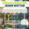Afbeelding van Tillvex Balkonluifel 250 cm beige met handslinger, zonder boren, UV-bestendig en verstelbaar