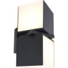 Afbeelding van LUTEC Cuba - buitenwandlamp - 2 draaibare lichtkoppen - Aluminium - LED - 1000 Lumen - Donkergrijs