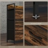 Afbeelding van HOMCOM Kommode van polyester en staal - 60x29x85 cm - Rustiek bruin