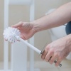 Afbeelding van Relaxdays toiletborstelkoppen set van 9, kunststof, 12 mm schroefdraad, D: 8 cm, wit