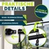Afbeelding van tillvex® Verticale zonwering 200 x 250 cm, waterdicht, voor binnen en buiten, met handslinger