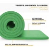 Afbeelding van TRESKO fitnessmat yogamat pilatesmat 185 x 60 cm, 1 cm dik, NBR-schuimrubber (groen)