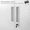 Afbeelding van HOMCOM archiefkast - staal - 80 L × 40 B × 180 H cm - wit