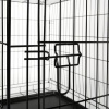 Afbeelding van TRESKO hondenbench - metalen transportkooi - opvouwbare draadkooi 91 x 58 x 64 cm