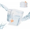 Afbeelding van Opvouwbare jerrycan set van 4 - 10 liter - met kraan - BPA-vrij - transparant/oranje
