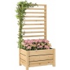 Afbeelding van Outsunny Multifunctionele Tuinbak van Grenenhout - 60L x 39B x 120H cm - Natuurlijk Hout