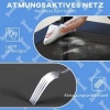 Afbeelding van PawHut Verhoogd Hondenbed met Luifel, Buitenbed voor Kleine en Middelgrote Honden Donkerblauw 76 x 6