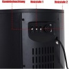Afbeelding van HOMCOM LED Elektrische Kachel met Vlameffect - Wand- en Vrijstaande Haard 900/1800 W