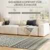Afbeelding van HOMCOM Antislip Vloerkleed met Boho-Design, 200 x 140 cm, Grijs, Machinewasbaar