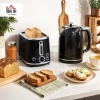Afbeelding van HOMCOM Waterkoker en Broodrooster Set 1,7L RVS met 6 Bruiningsniveaus en LED Display