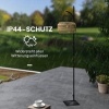 Afbeelding van Outsunny Rieten Lamp Staal, PE-rattan 44L x 32B x 178H cm Geel