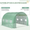 Afbeelding van Outsunny Vervangfolie voor kas PE 300L x 300B x 200H cm - Groen