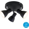 Afbeelding van Briloner Leuchten CUP - plafondlamp - 3-lichts - E14 max. 25W - draaibare spots - zwart