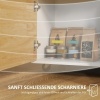Afbeelding van HOMCOM Keukentrolley met werkblad, laden, soft-close deur en handgreep, 107x50x85cm, eiken
