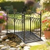Afbeelding van Outsunny Tuinbrug van Metaal - 135,5L x 74B x 91H cm - Zwart