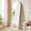 Afbeelding van SONGMICS Volledige lengte spiegel, 150 x 40 cm, boogvormig met standaard, lichtgouden frame