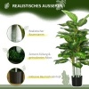 Afbeelding van HOMCOM Kunstplant PEVA, kunststof - 17L x 17B x 120H cm - Groen
