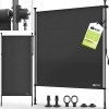 Afbeelding van Tillvex verticale zonwering, 150 x 310 cm, antraciet, met handslinger, zonder boren