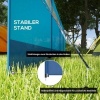 Afbeelding van Outsunny Camping Windscherm van Polyester, Staal 725L x 140H cm Blauw