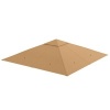 Afbeelding van Outsunny vervangend partytentdak, polyester zonbescherming, beige 3 x 3 m
