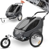 Afbeelding van KESSER® Cruiser Kinderfietskar 360° draaibaar met vering 2in1 