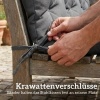 Afbeelding van Outsunny Buiten zitkussen - Polyester, PP-katoen - 150L x 100B x 10H cm - Donkergrijs