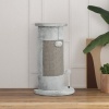 Afbeelding van PawHut kattenkrabpaal - spaanplaat - 34x25,5x58 cm - grijs