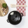 Afbeelding van BK Fortalit Emaille Braadpan 24cm/2.5L - Inductie - Ovenbestendig - Zwart/Blauw