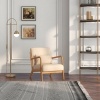 Afbeelding van HOMCOM Accent Stoel - Fluweel (100% polyester) - 61x78x76cm - Beige