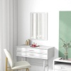Afbeelding van Homcom wandspiegel - MDF/glas - 50L x 2B x 70H cm - wit