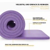 Afbeelding van TRESKO® fitnessmat yogamat pilatesmat 185 x 60 cm, paars, 1,5 cm dikte, ftalaatvrij