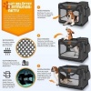 Afbeelding van TRESKO® Opvouwbare hondenbox met likmat en spatel, L, 70 x 52 x 52 cm, voor honden en katten