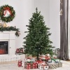 Afbeelding van HOMCOM Kerstboom PVC, PE, Metaal Ø75 x 150H cm Groen